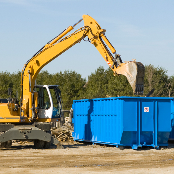 are there any restrictions on where a residential dumpster can be placed in Lavonia GA